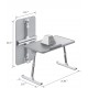 Mesa de Cama Dobrável Para Portátil - Ajustável em Altura e Ângulo - Cinzento