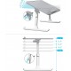 Mesa de Cama Dobrável Para Portátil - Ajustável em Altura e Ângulo - Cinzento