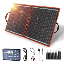 Kit de Painel Solar Monocristalino Dobrável 80 W