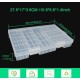 Organizador de Baterias - Caixa de Armazenamento Transparente para 46 Pilhas AA AAA C D 9V
