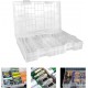 Organizador de Baterias - Caixa de Armazenamento Transparente para 46 Pilhas AA AAA C D 9V