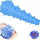 Conjunto de 6 Tampas de Silicone Elásticas 