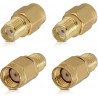  Adaptador RP-SMA Macho para SMA Fêmea 
