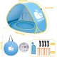 Tenda de Praia para Bebé com Piscina - Proteção UV e Fácil Montagem