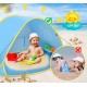 Tenda de Praia para Bebé com Piscina - Proteção UV e Fácil Montagem