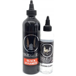 Viking Ink Kit Black Dynamite 270 ml + Mixer Gloom Clear 120 ml - Tinta de Tatuagem