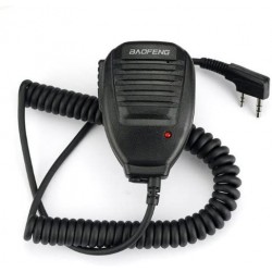 Microfone de Mão BAOFENG UV-5R com Altifalante para Rádio de Banda Dupla