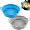 Cesta Dobrável em Silicone Anti-aderente para Air Fryer