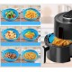 Cesta Dobrável em Silicone Anti-aderente para Air Fryer