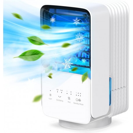 Ar Condicionado Portátil 4 em 1, com Nebulização Ultrassónica