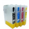 Conjunto de 4 Cartuchos de Tinta Vazios e Recarregáveis para Impressoras Epson Stylus, Série T1285