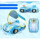 Flutuador para Bebés com Toldo de Sol Ajustável UPF50