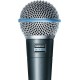 Microfone Vocal Dinâmico Supercardióide Profissional para Estúdio e Palco