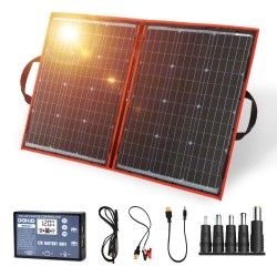Kit de Painel Solar Monocristalino Dobrável  100W