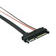 Cabo Conector 896F Serial ATA (Sata) 22Pin 7+15 Macho para 13Pin 7+6 Fêmea
