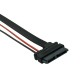 Cabo Conector 896F Serial ATA (Sata) 22Pin 7+15 Macho para 13Pin 7+6 Fêmea