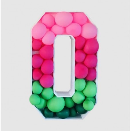 Número Zero para Decoração de Balões - PVC e KT Board