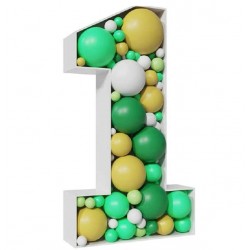 Número Um para Decoração de Balões - PVC e KT Board
