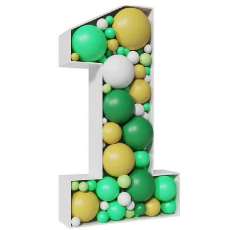 Número Um para Decoração de Balões - PVC e KT Board