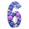 Número Seis para Decoração de Balões 