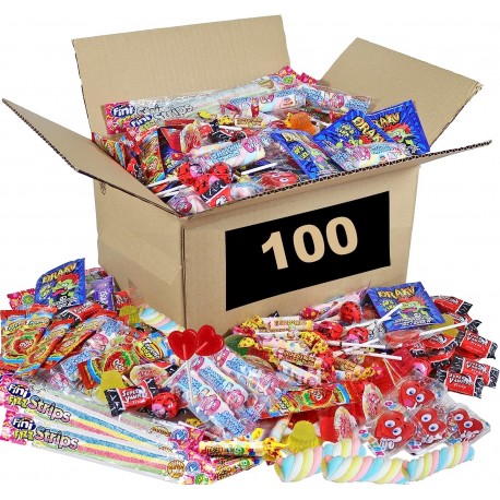 Mega Pack de 100 Unidades: Gomas e Doces - Ideal para Aniversários, Festas Infantis