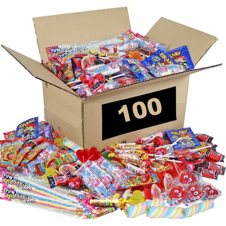 Mega Pack de 100 Unidades: Gomas e Doces - Ideal para Aniversários, Festas Infantis