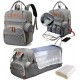 Mochila Multifuncional para Fraldas com Berço Extensível