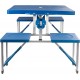 Conjunto de Mesa e Cadeiras Dobráveis para Campismo