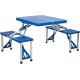 Conjunto de Mesa e Cadeiras Dobráveis para Campismo
