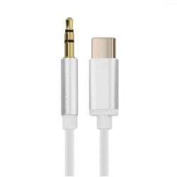 Cabo Adaptador de Áudio USB-C para Jack 3,5mm de 1m