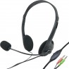 Auriculares Estéreo com Microfone e Controlo de Volume