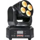 Cabeça Móvel Profissional DMX512 RGBWA/UV 50W para Iluminação de Cenário 