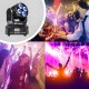 Cabeça Móvel Profissional DMX512 RGBWA/UV 50W para Iluminação de Cenário 