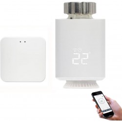Kit de Início para Cabeça Térmica de Radiador Inteligente com Assistente de Voz e App Tuya/Smart Life