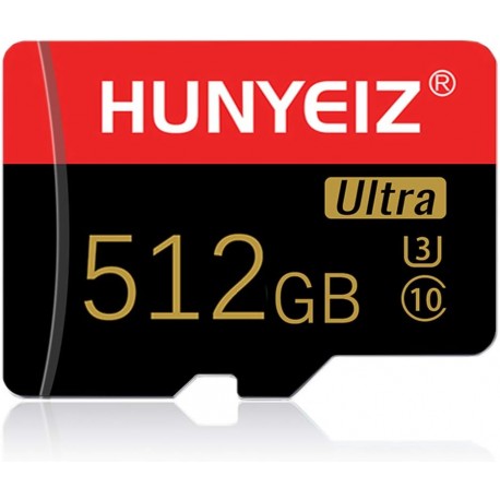 Cartão Micro SD de 512 GB Classe 10 de Alta Velocidade com Adaptador SD 