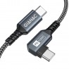Cabo USB-C a USB-C de 90 Graus de 3M - Carregamento Rápido 100W PD
