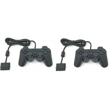 Kit Duplo de Comandos Gamepad para PS1 e PS2