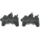 Kit Duplo de Comandos Gamepad para PS1 e PS2