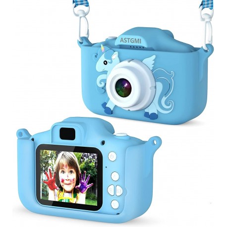 Câmara Fotográfica Infantil HD 1080P - Azul