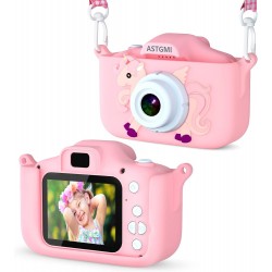 Câmara Fotográfica Infantil HD 1080P - Rosa