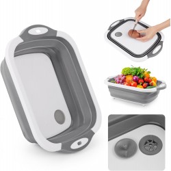 Tábua de Cortar 3 em 1 Multifuncional e Dobrável