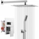 Conjunto de Duche/Chuveiro  Premium com Cabeça Quadrada e Tecnologia Eco-Eficiente
