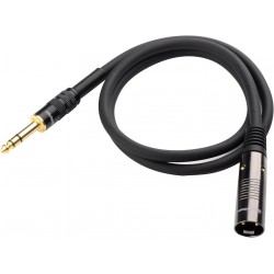 Cabo XLR a TRS de 6,35mm - 1,8m