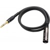 Cabo XLR a TRS de 6,35mm - 1,8m