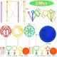 Conjunto de 24 Varinhas de Bolhas de Sabão