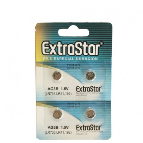 Pilha Alcalina AG3B 1.5V 