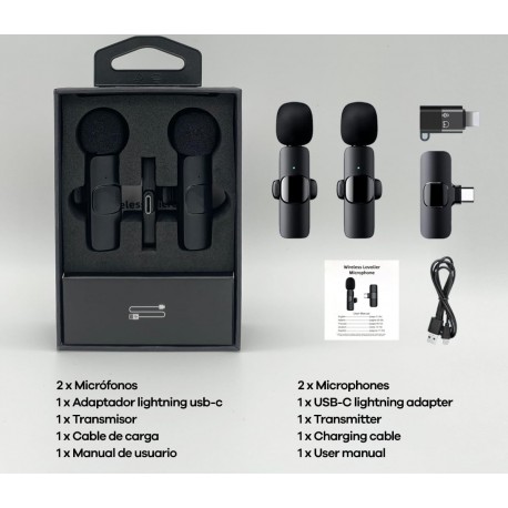 Microfones de Lapela Sem Fios Profissionais 