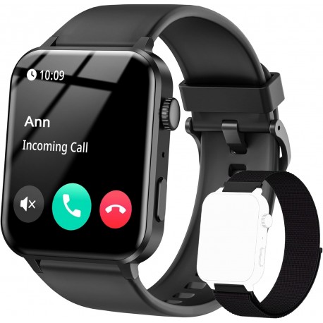 Smartwatch Multifuncional com Chamadas e Mensagens - Ecrã de 1,85"