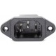 Conector IEC C14 Macho de Alta Performance 