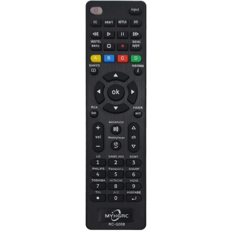 Comando Universal para Smart TV - Compatível com Samsung, Sony, TCL, Hisense, LG 